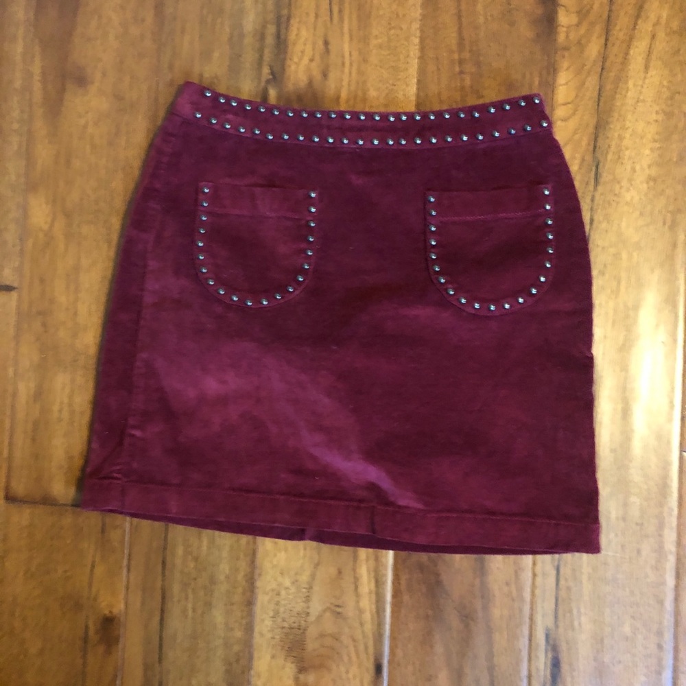 Red Velvet Skirt